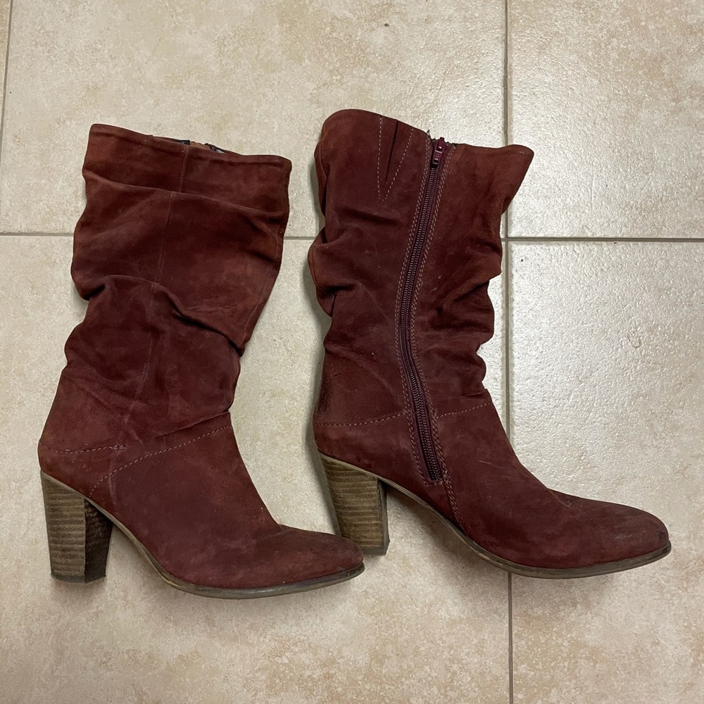 STEVE MADDEN Loretta Suede Leather Boot